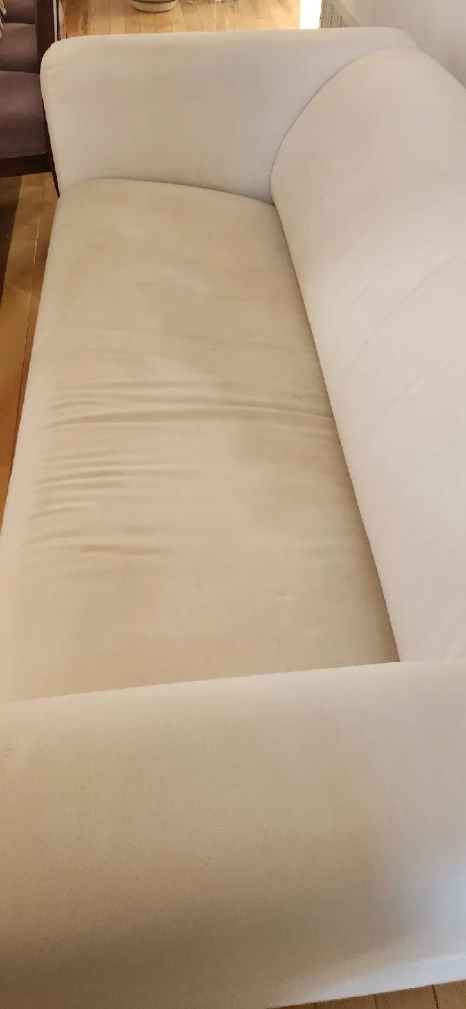 white couch sofa love seat fabric image indicator(3)