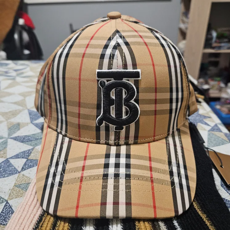 Burberry Plaid Baseball Cap