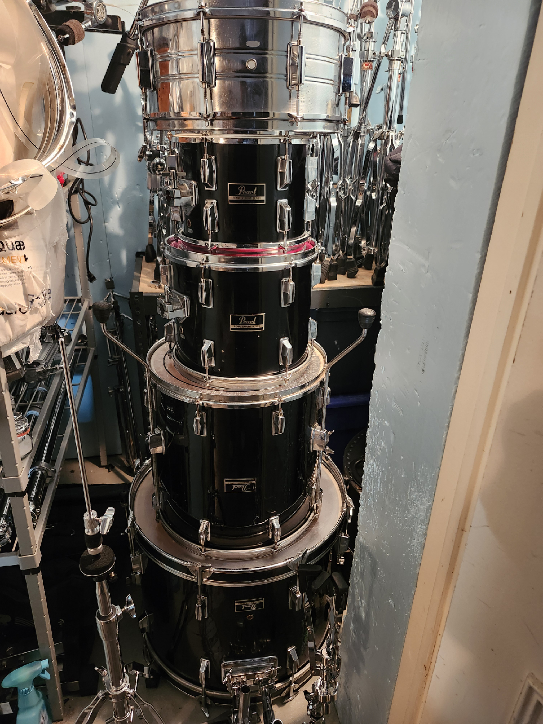 Pearl Drum Set - Black