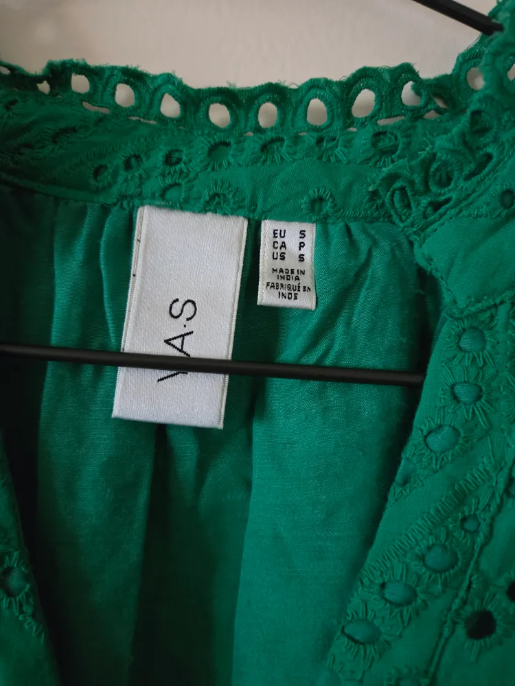 Y.A.S Green Eyelet Dress - Size Small image indicator(2)