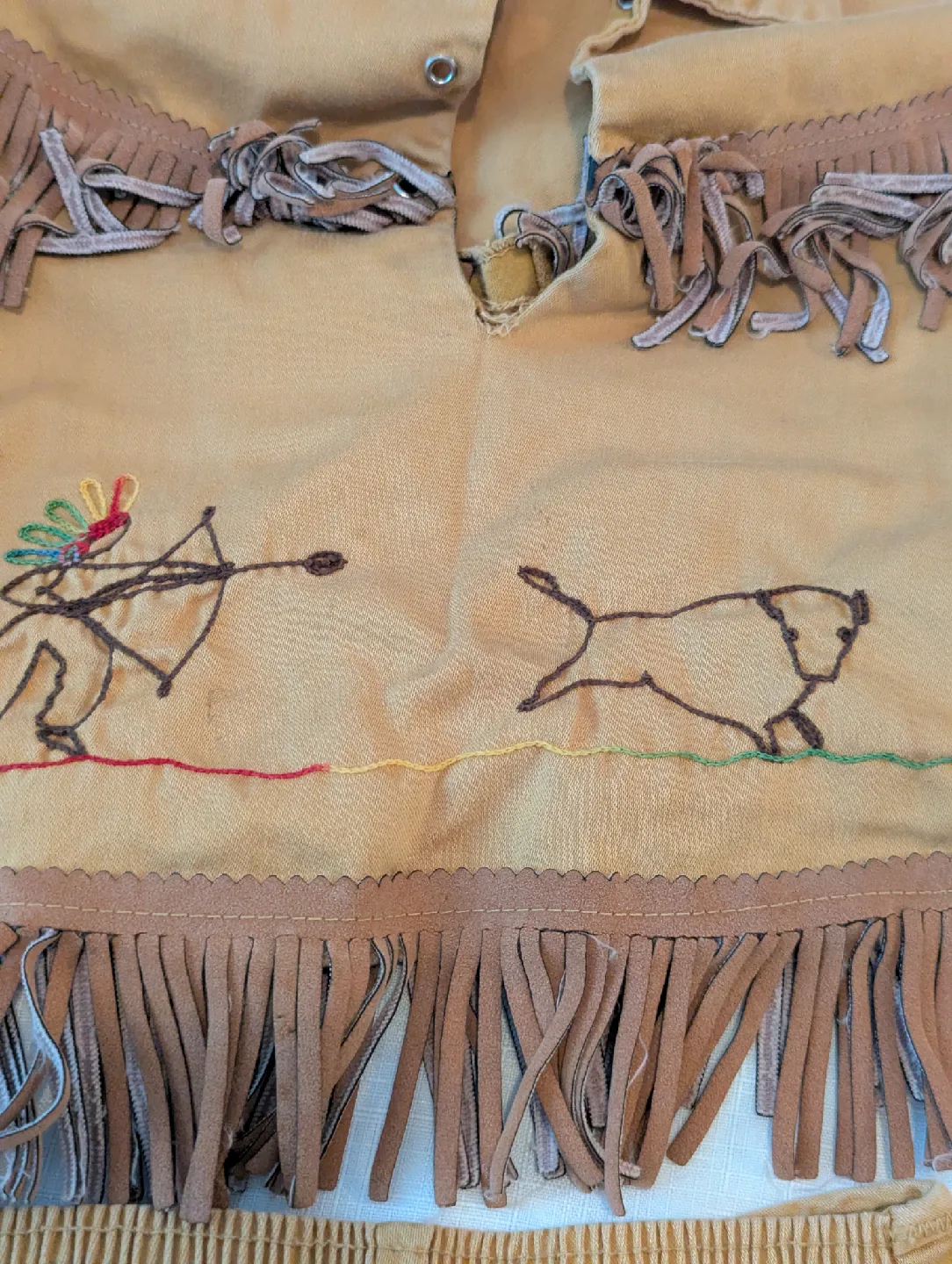 Kids' vintage 1950s cowboy/girl Costume size 5 image indicator(3)