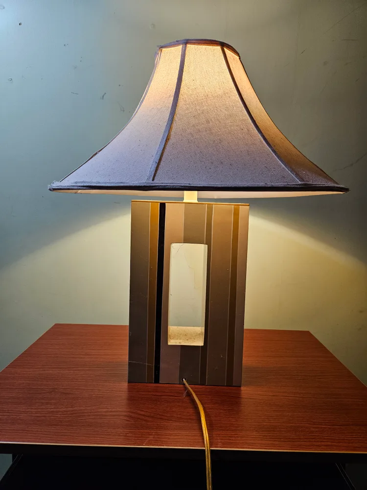 Unique Striped Table Lamp image indicator(2)