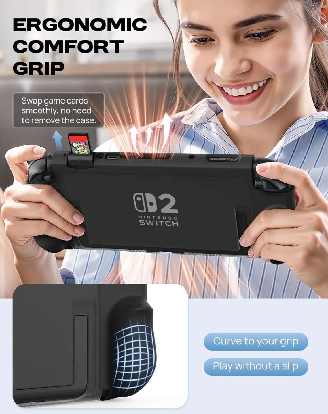 Moko Dockable Nintendo Switch 2 Grip Case - New image indicator(7)