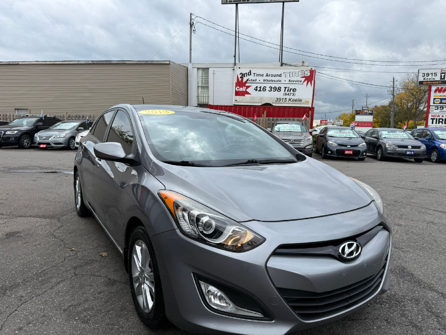 Hyundai Elantra GT Silver Hatchback 2013 with Safety - photo 4