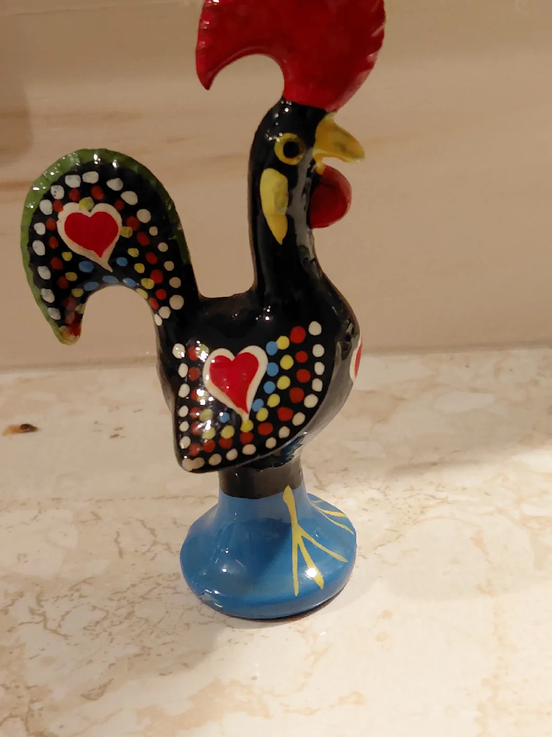 Portuguese Rooster Figurine thumbnail