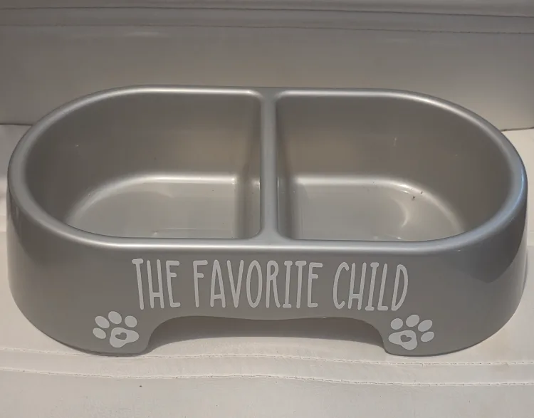 🥕Top Paw 'The Favorite Child' Pet Bowl" 🥕 thumbnail