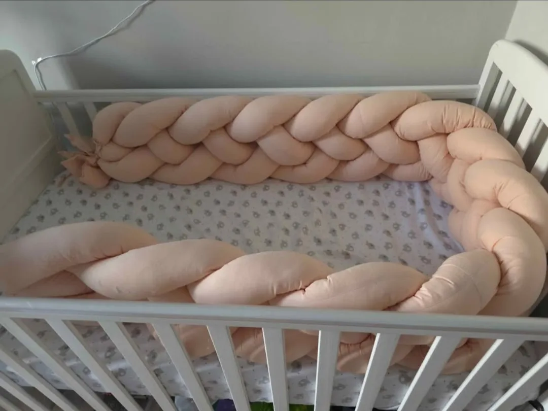Braided Crib Bumper - Peach Colour image indicator(3)