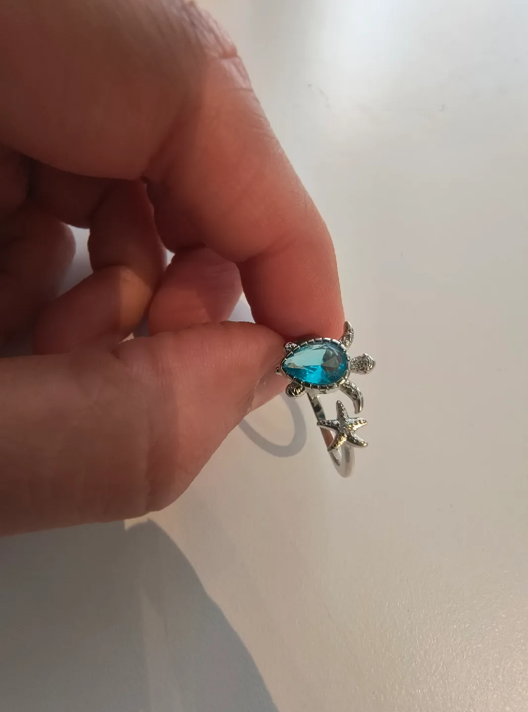 925-Sterling Silver Blue Sapphire Ring image indicator(2)