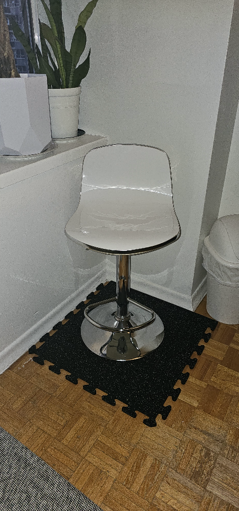 Adjustable Height Bar Stool - White - photo 2