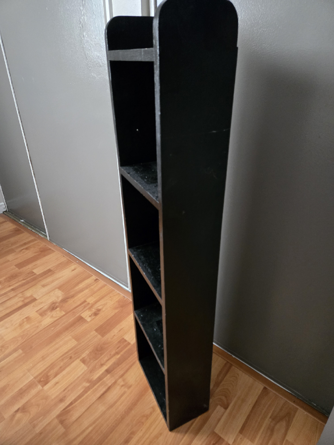 Black Wooden Shelf Unit - photo 2