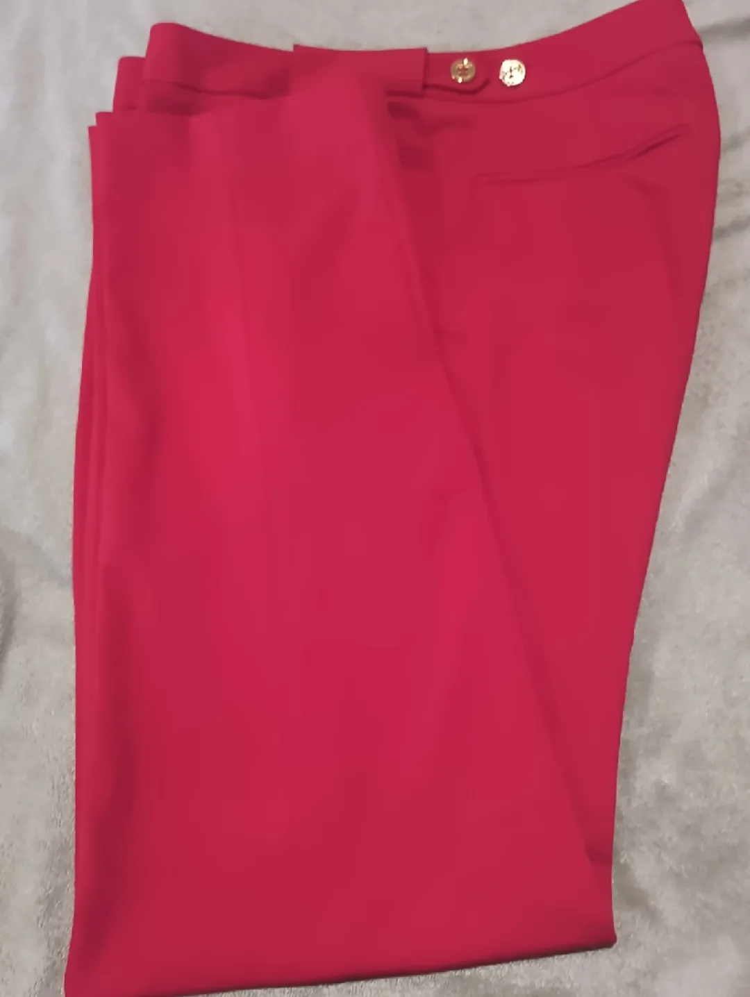 Calvin Klein Red Highline Pants - Size 6P image indicator(6)