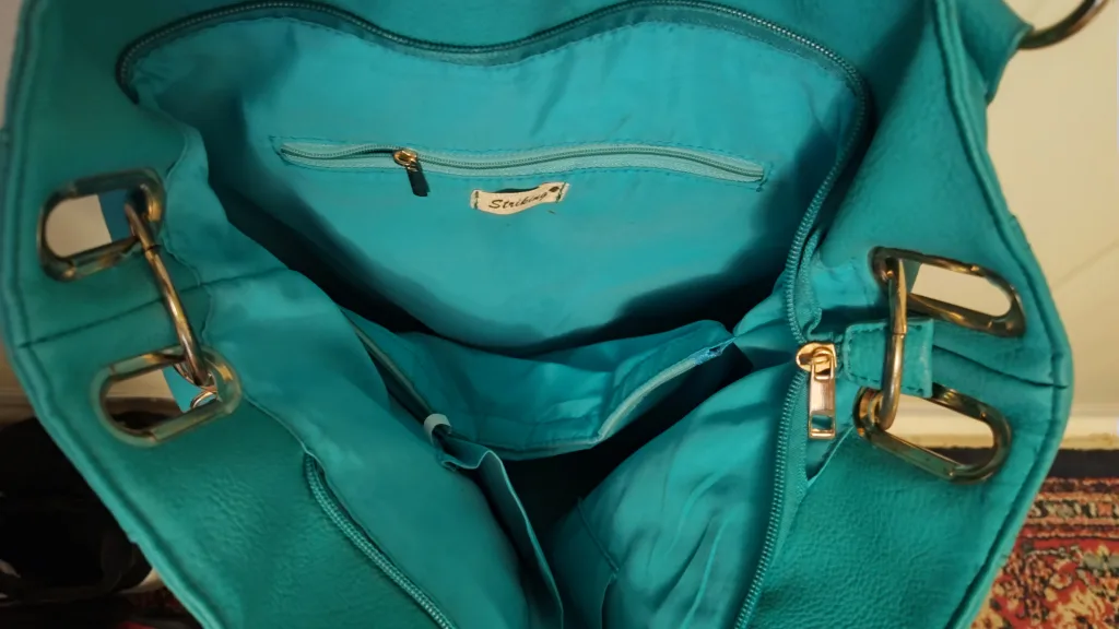 Teal Tote Bag/ purse image indicator(3)