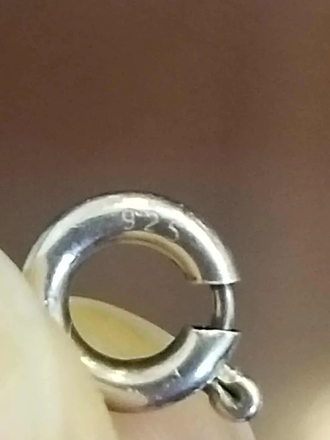 Silver Necklace with Black & Clear Beads image indicator(4)