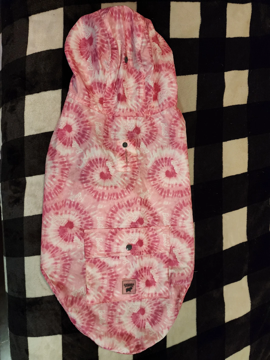 Canada Pooch x Barbie Dog Raincoat size 20 (med)