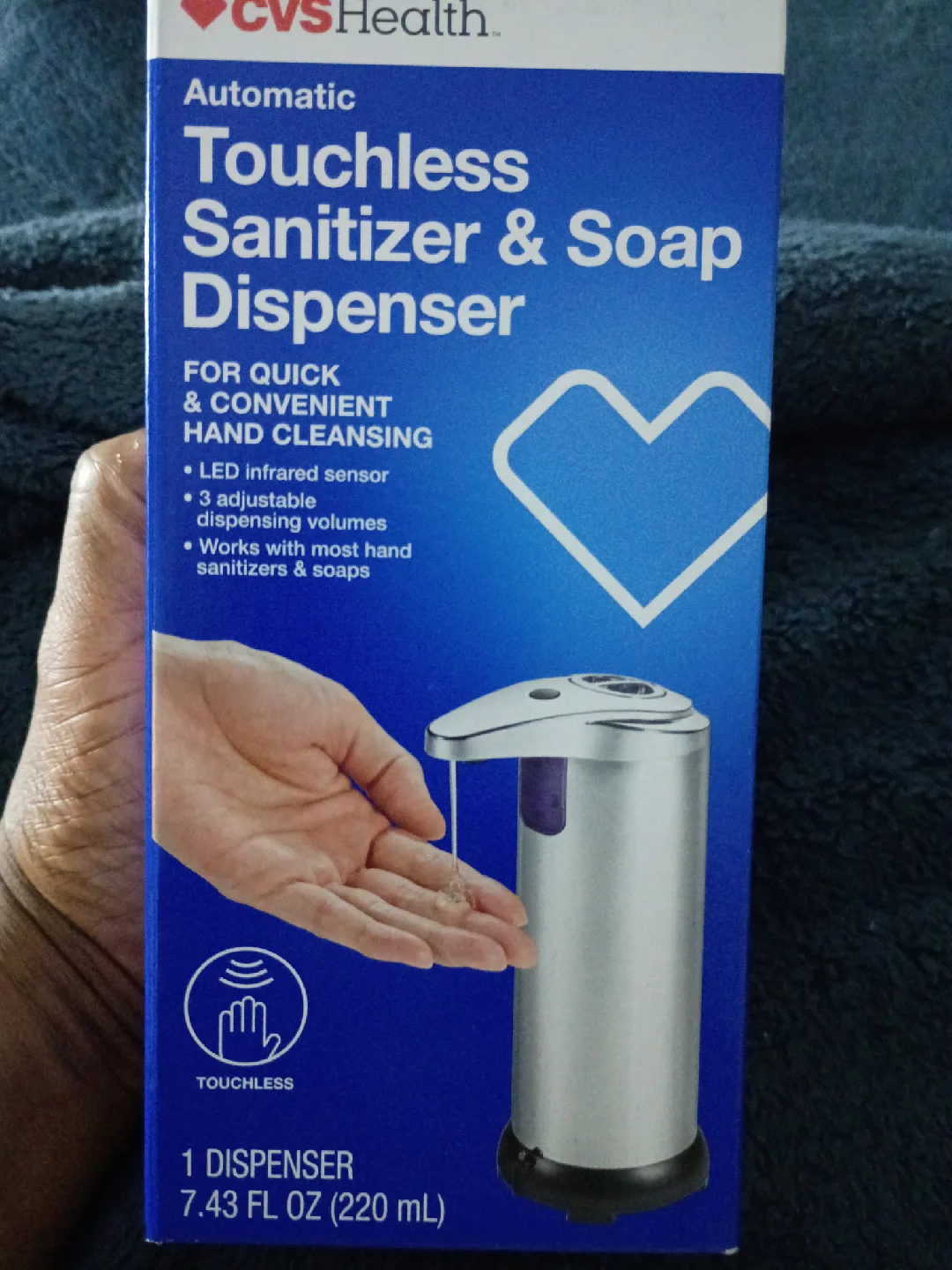 CVS Health Automatic Touchless Sanitizer & Soap Dispenser thumbnail