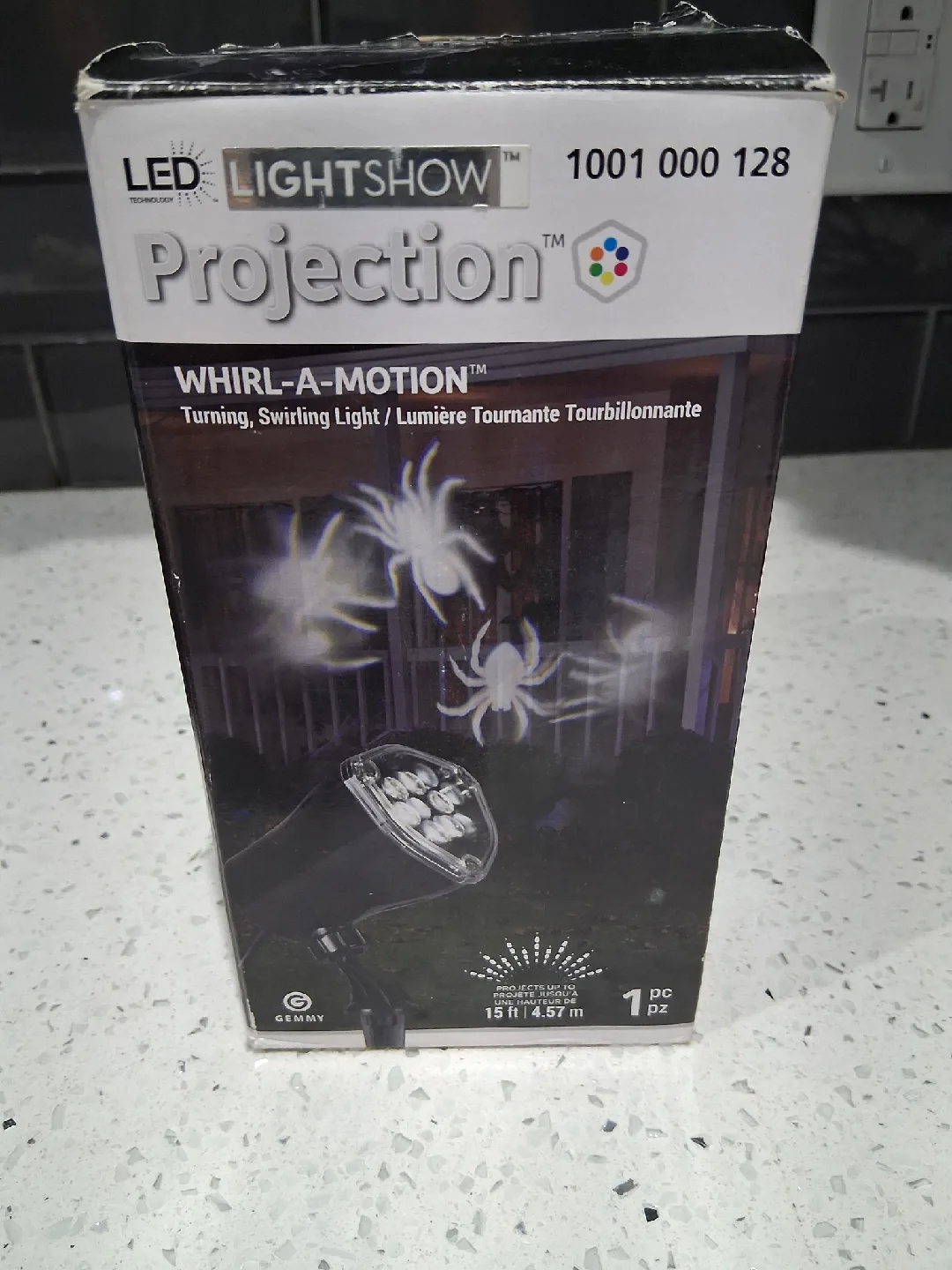 Halloween Spider LED Lightshow whirl motion projection image indicator(2)
