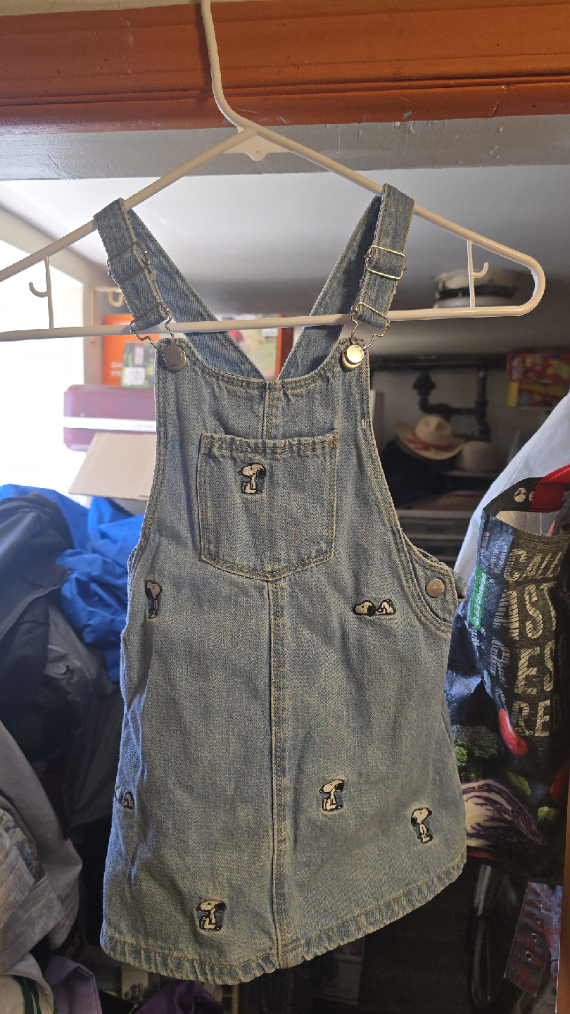 🧡 Snoopy Denim Overalls
