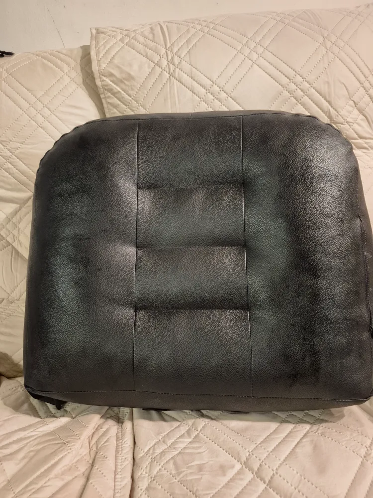 Black PU Leather Chair Cushion - 16x18 inch🥕 image indicator(6)