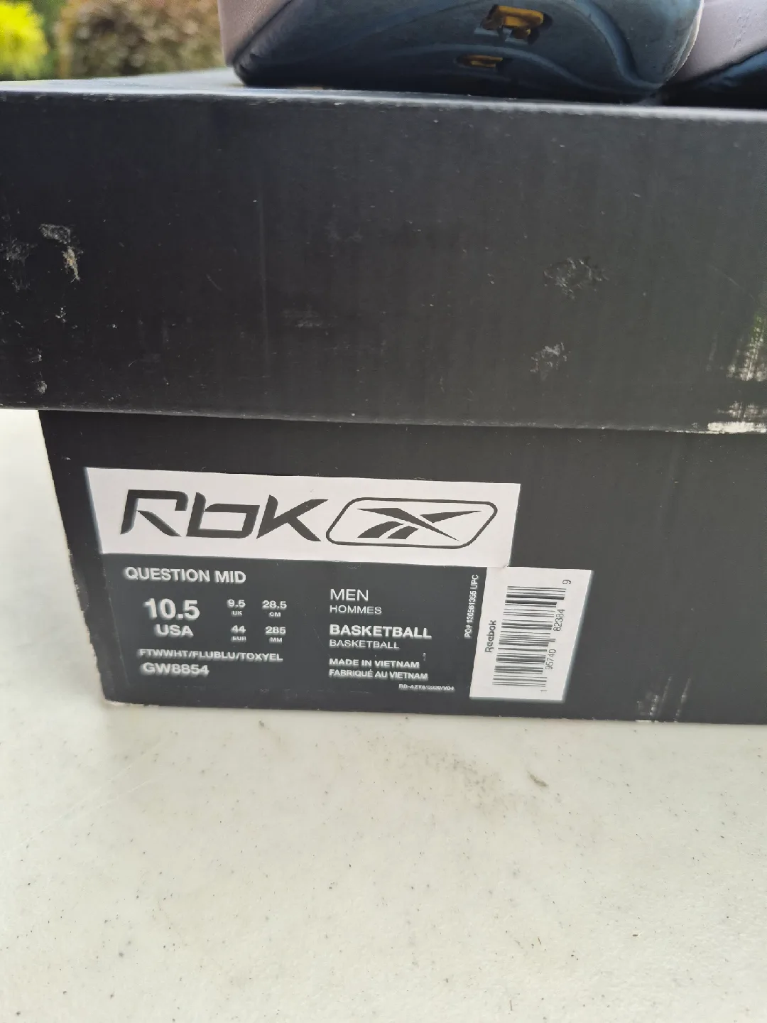 Reebok Question Mid White/Blue - Size 10.5 image indicator(2)