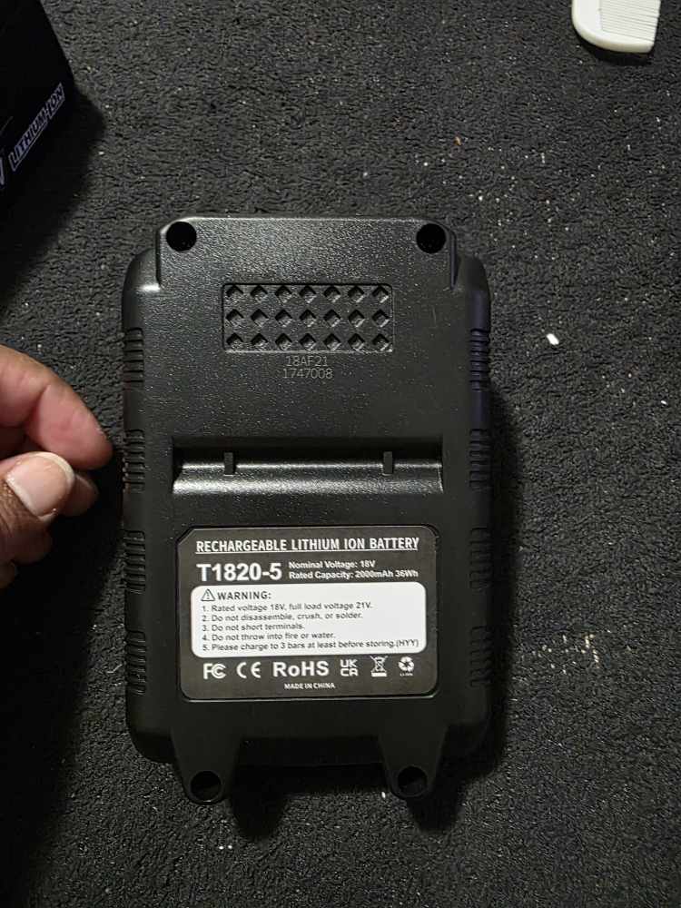T1820-5 21V Rechargeable Lithium Ion Battery - photo 2