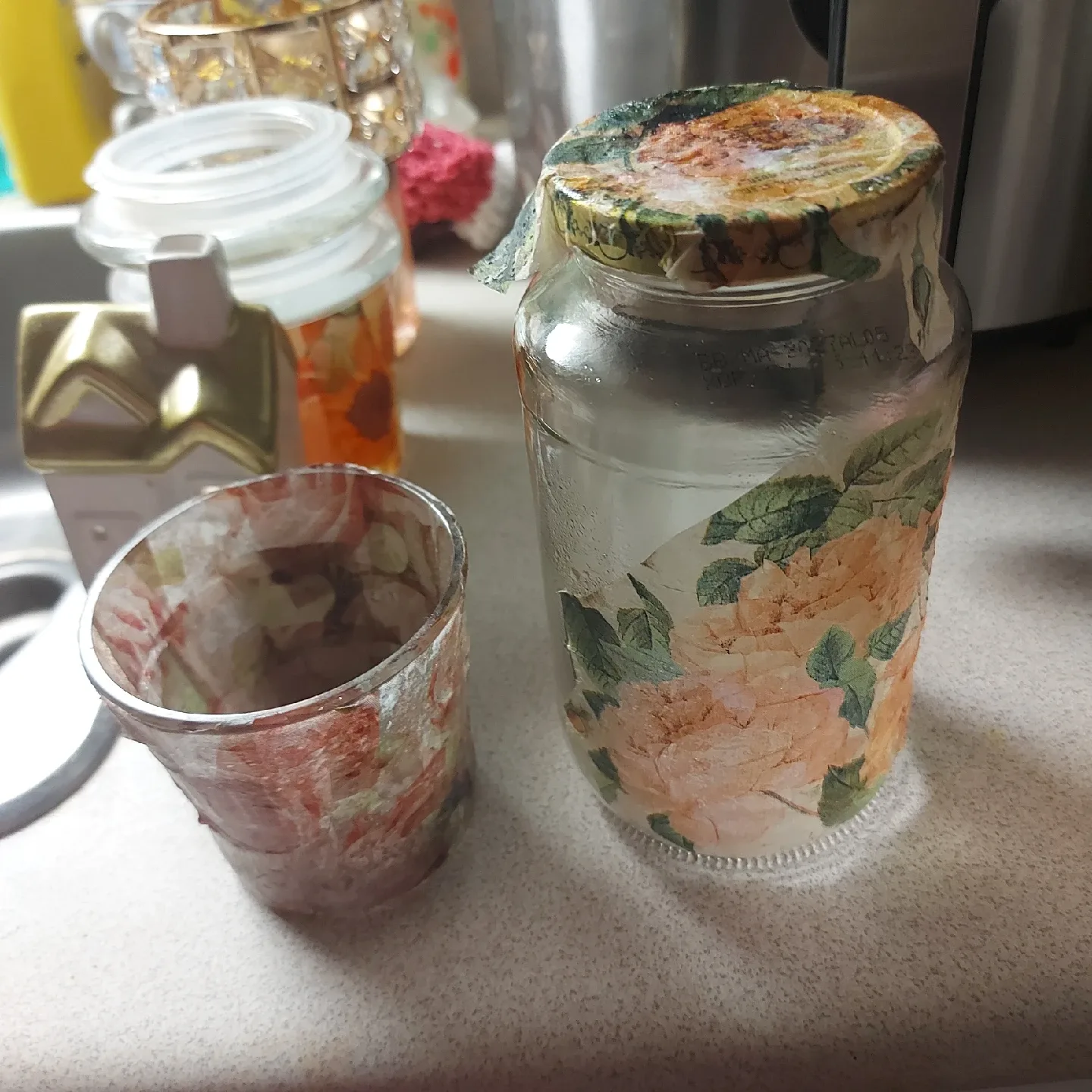 Decorated Glass Jar image indicator(2)