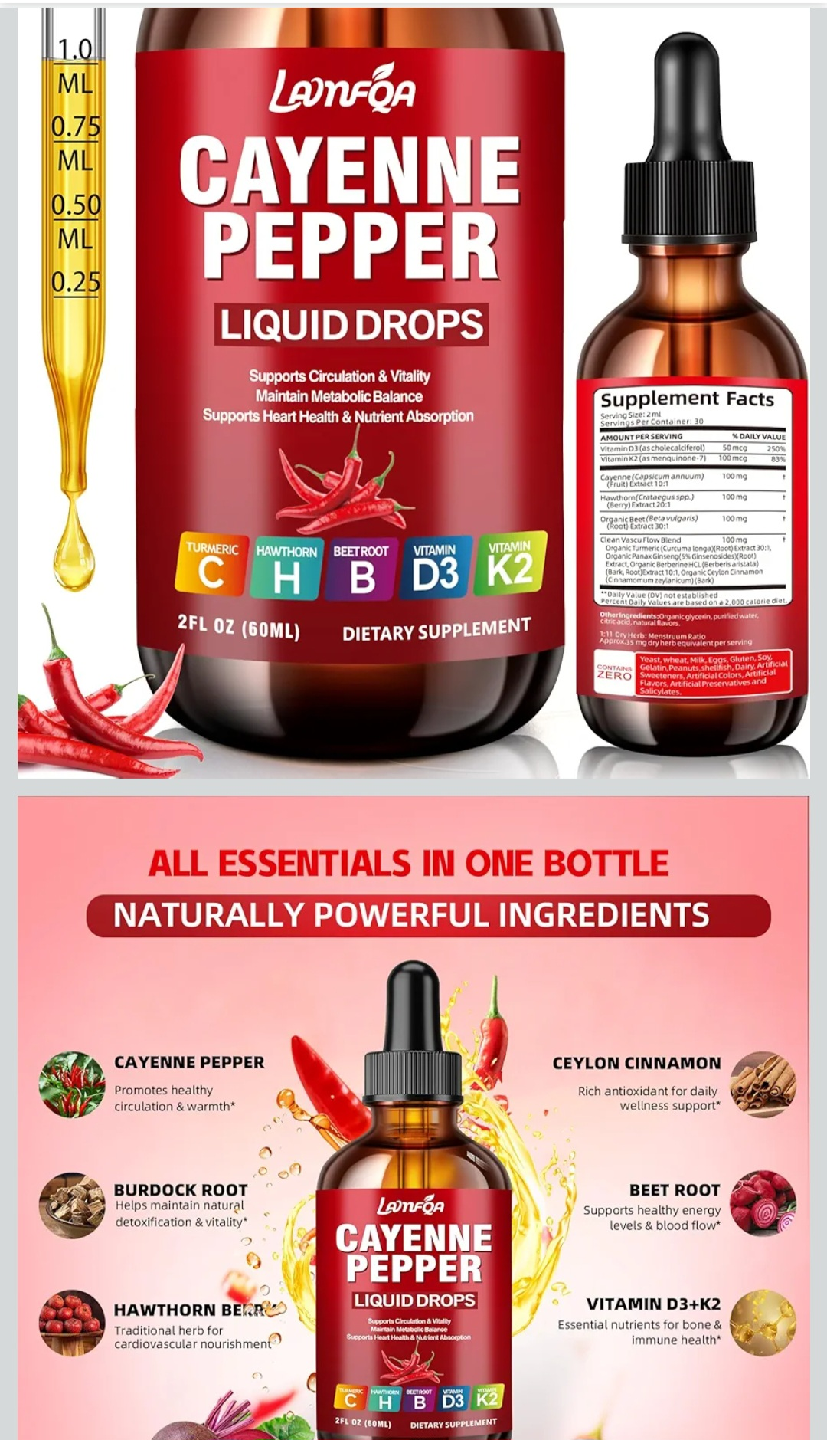 LamfOA Cayenne Pepper Liquid Drops