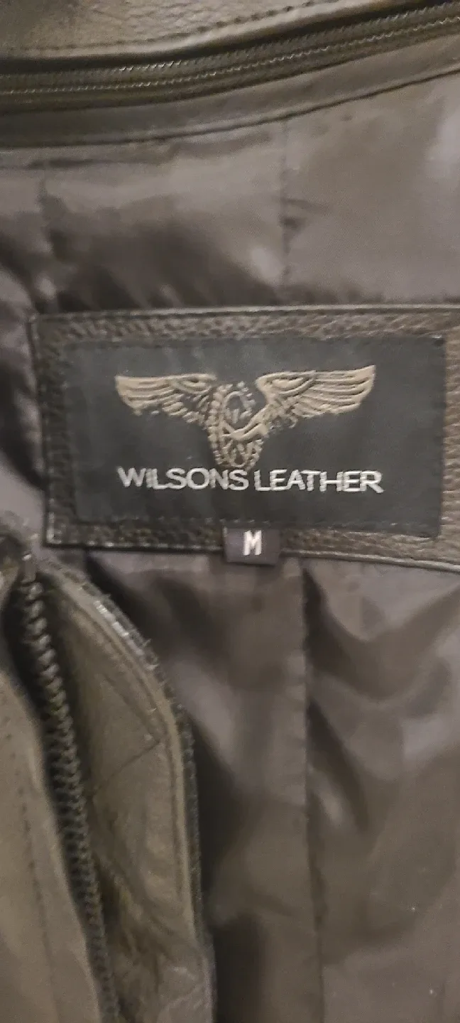 Wilson's Leather Black Motorcycle Jacket image indicator(2)