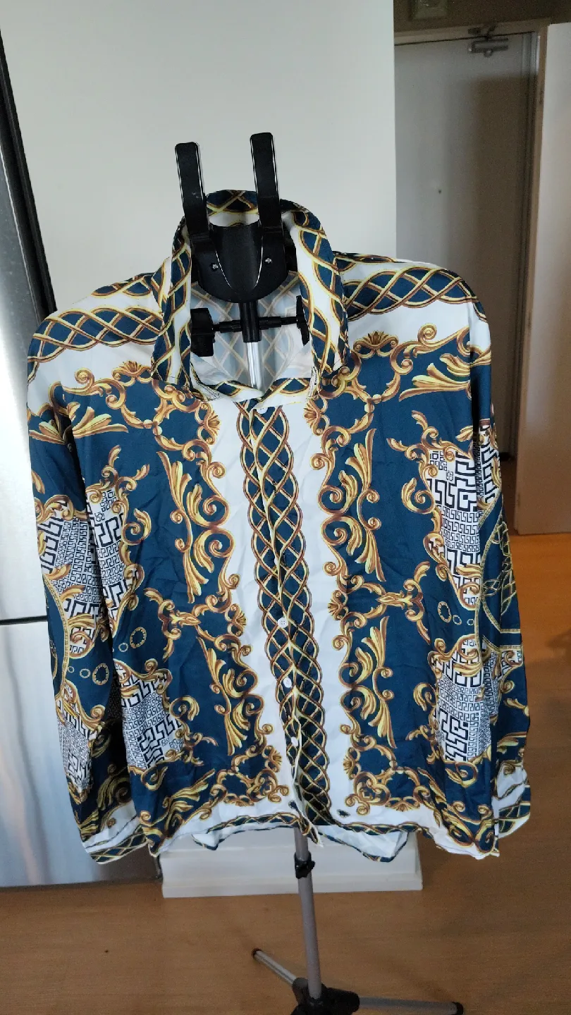 Classic Patterned Button-Up Shirt 3XL thumbnail