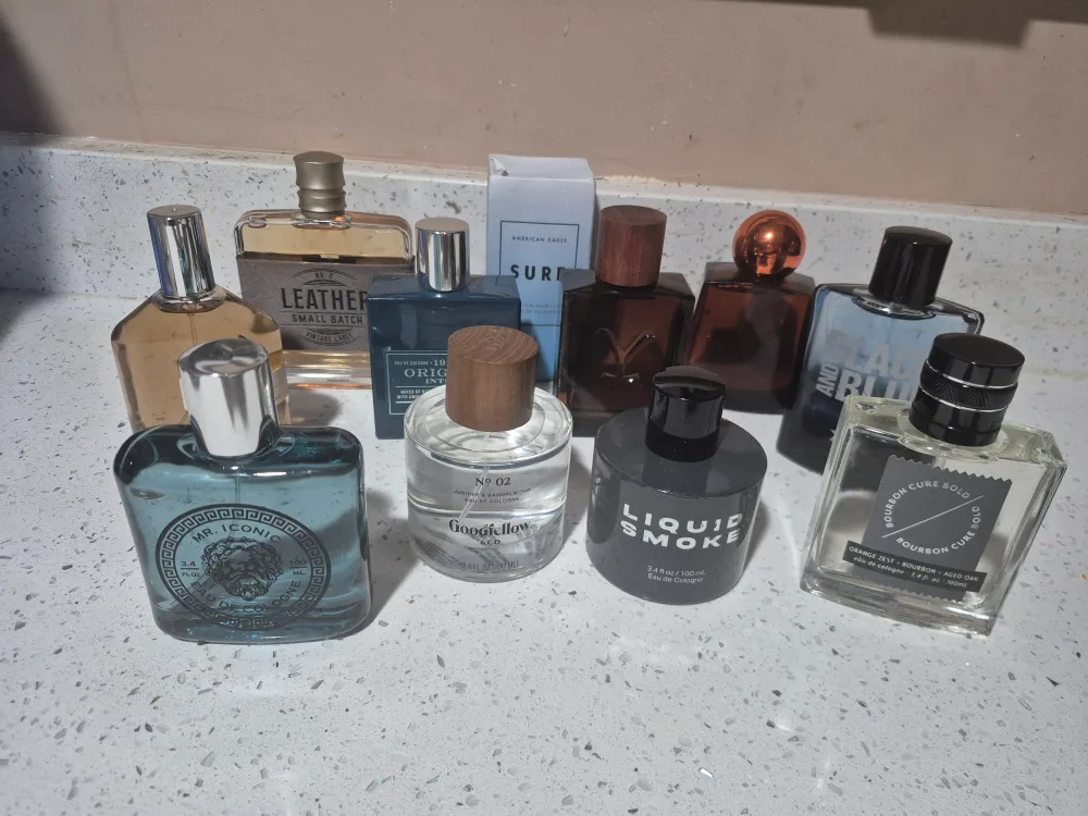 Assorted Perfumes: rue21, American Eagle, Le Monde Gourmand image indicator(8)