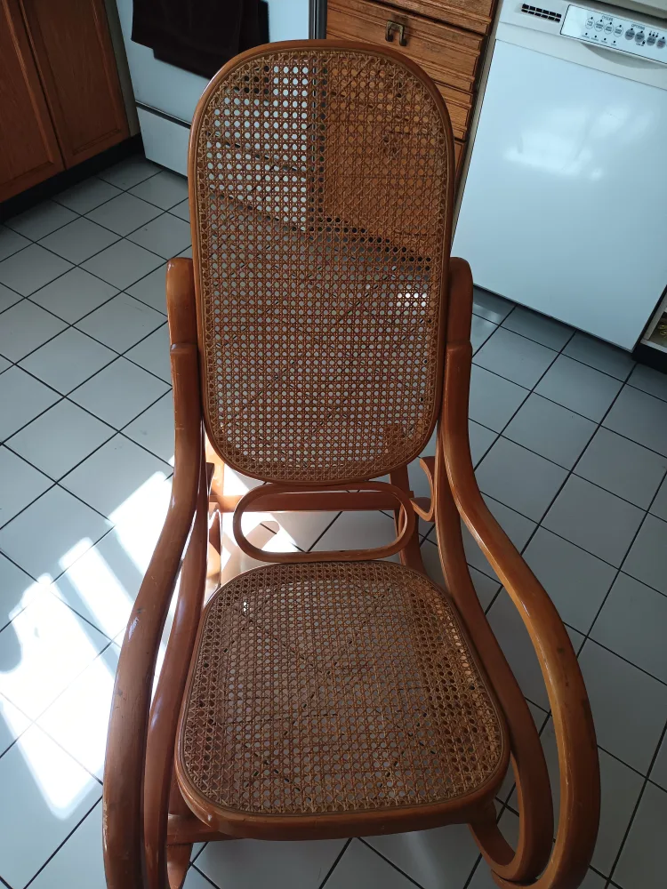 Vintage Wicker Rocking Chair image indicator(2)