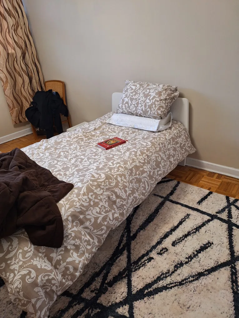IKEA Askvoll bed frame and bed slat thumbnail