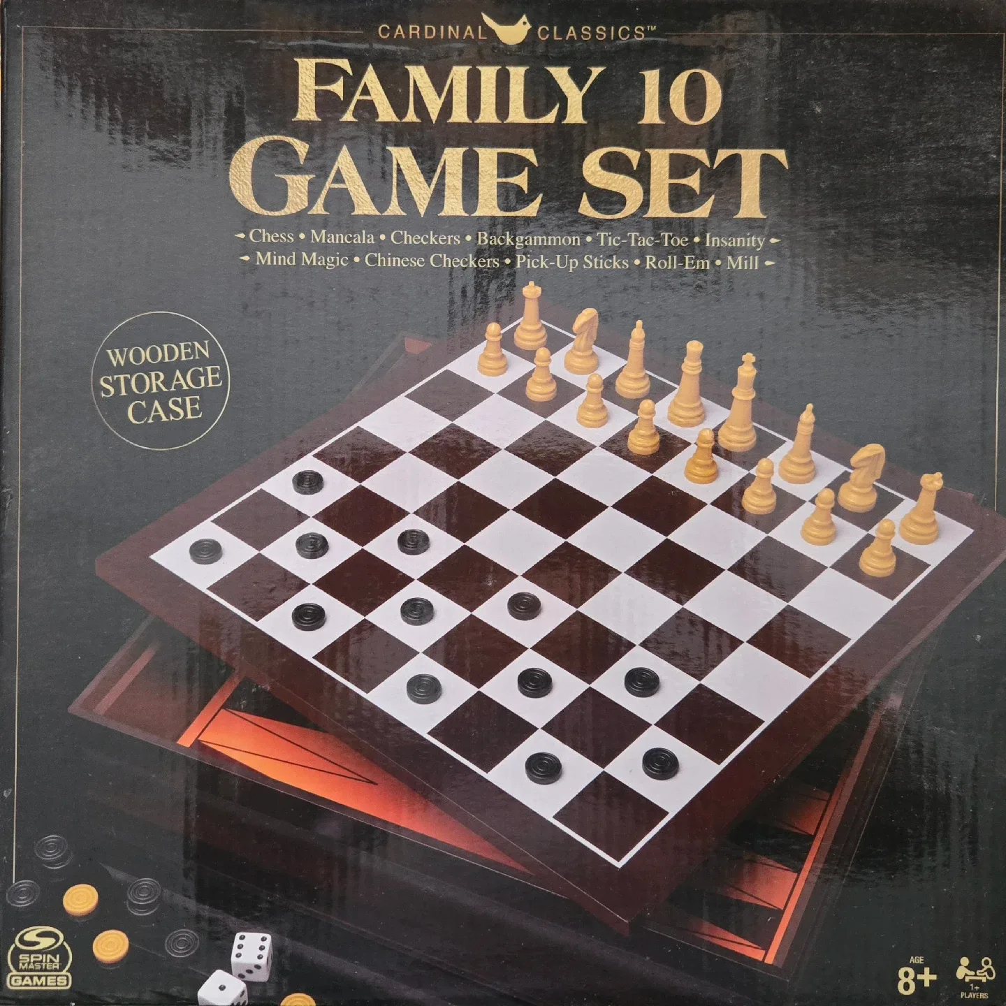 Cardinal Classics Family 10 Game Set - Wooden Case thumbnail