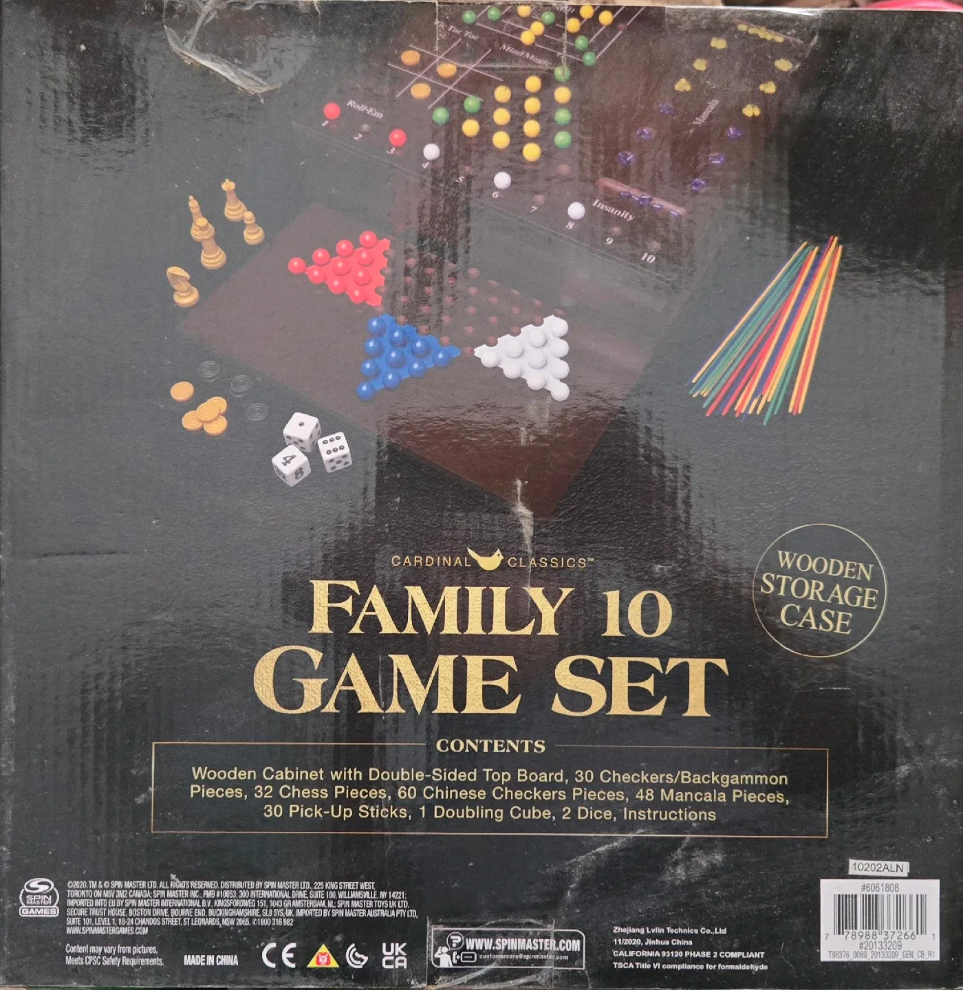 Cardinal Classics Family 10 Game Set - Wooden Case image indicator(2)