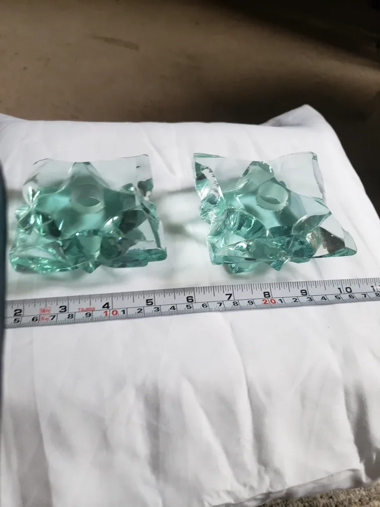 Decorative Glass Candle Holders - Set of 2 image indicator(4)