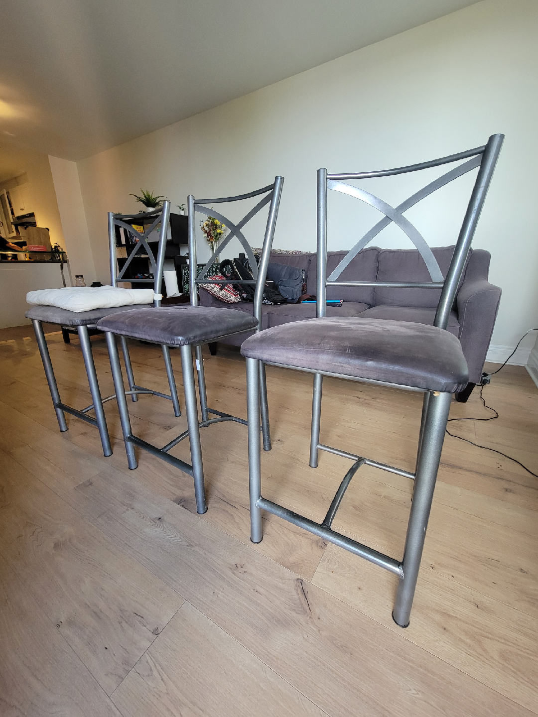 Set of 3 Bar Stools - photo 3