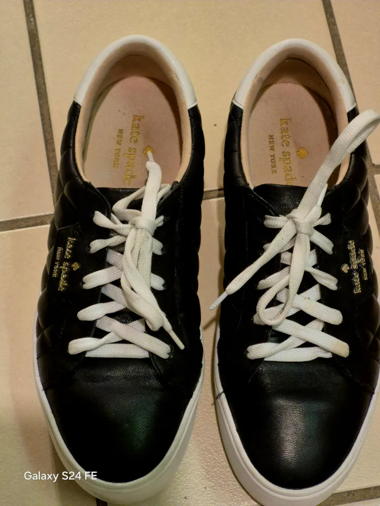 Kate Spade  Black  quilted  sneakers image indicator(4)