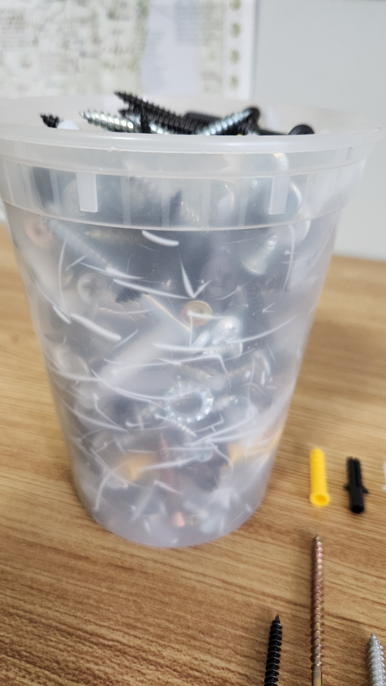 Big Container of Different Screws, Anchors, Bolts, Washers *new - photo 2