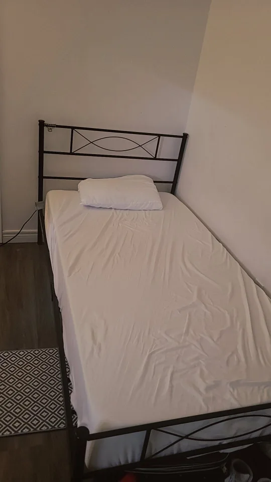 Black Metal Twin Bed Frame thumbnail