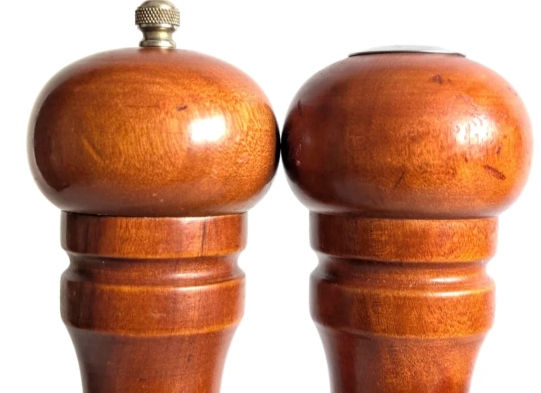 Tall Wooden Salt Shaker & Pepper Mill Set image indicator(2)