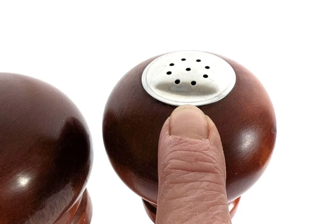 Tall Wooden Salt Shaker & Pepper Mill Set image indicator(5)