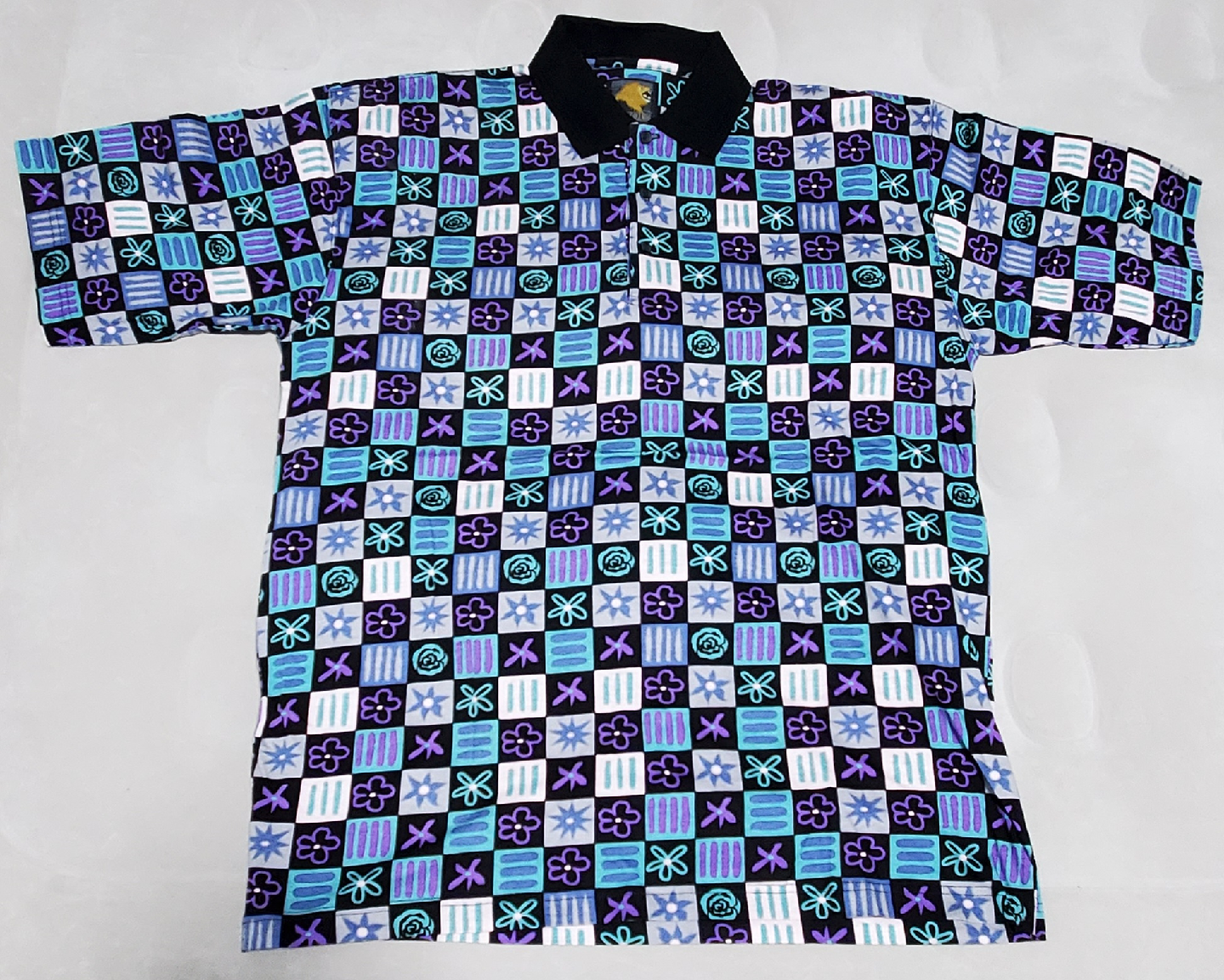 BIJOU Patterned Polo Shirt | Size-M