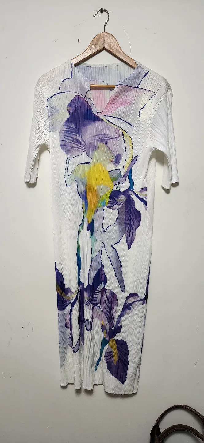 Pleats Floral Print dress image indicator(2)