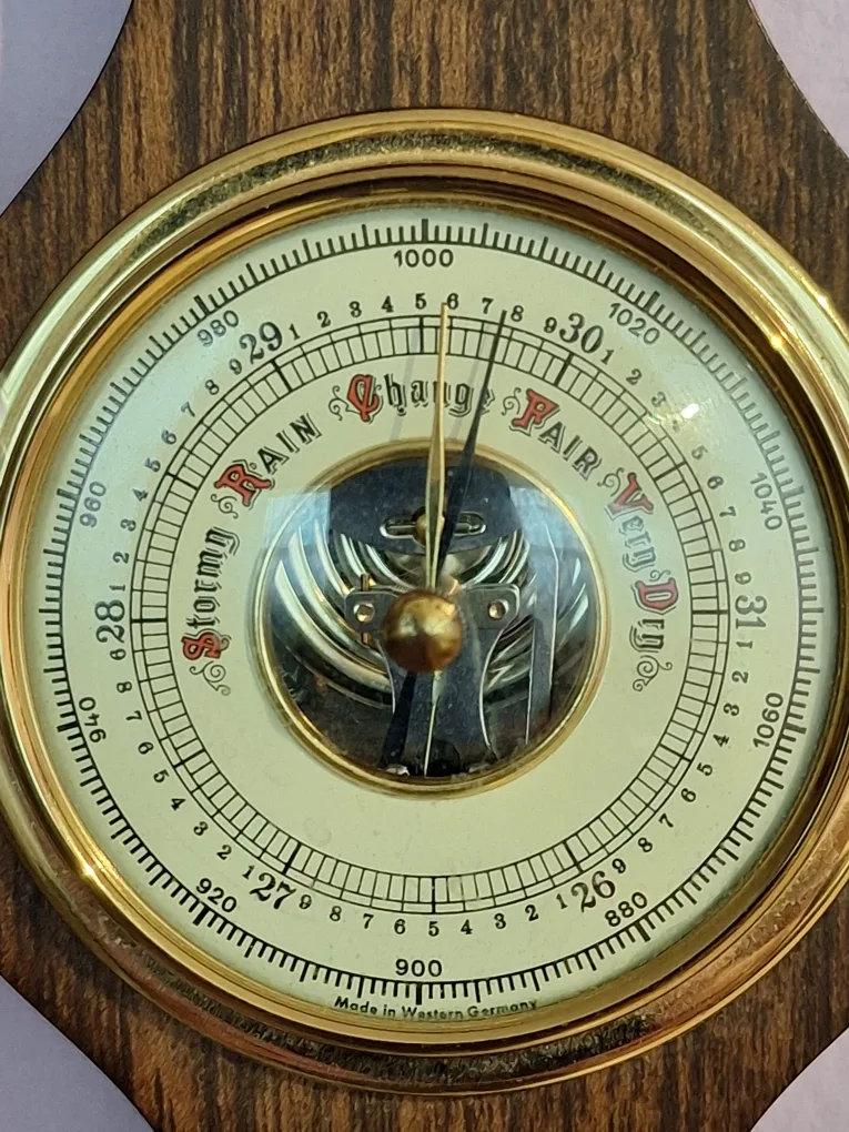 Vintage Western Germany Barometer, Thermometer, Hygrometer image indicator(3)