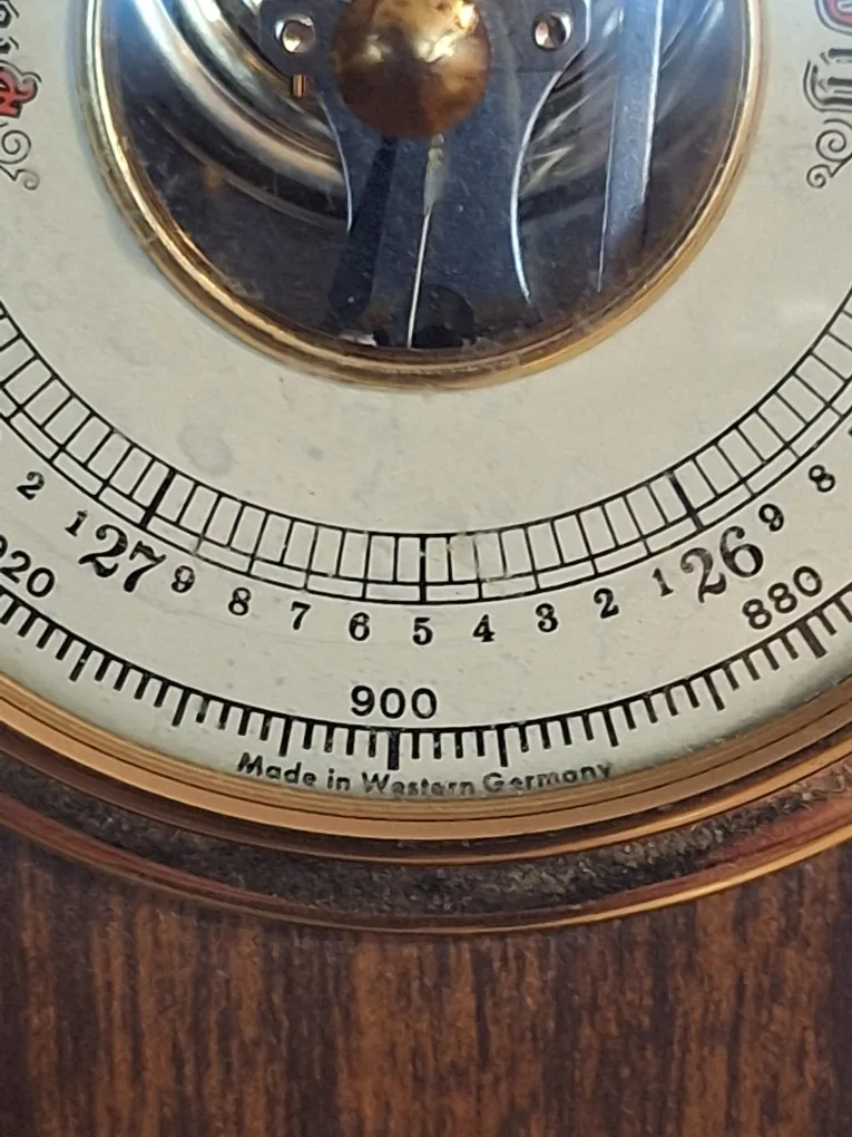 Vintage Western Germany Barometer, Thermometer, Hygrometer image indicator(6)