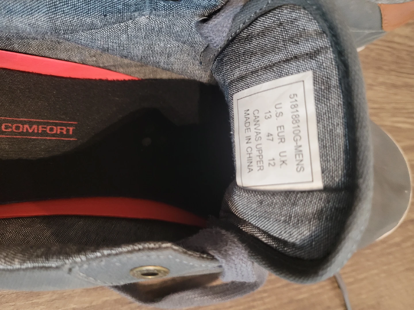 Levi's Men's Gray Canvas Sneakers - Size 13 - photo 4