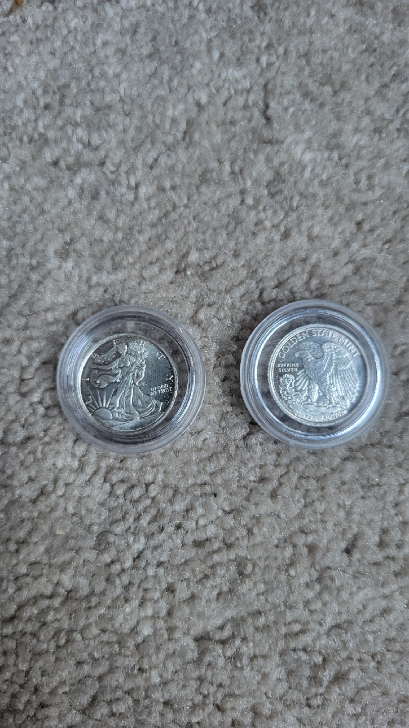 Silver Coins - Walking Liberty & Golden State Mint