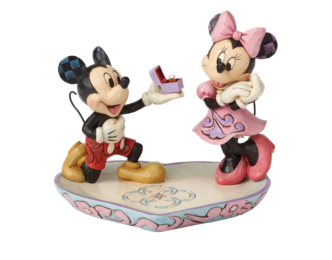 Disney Jim Shore Mickey & Minnie Proposal Figurine