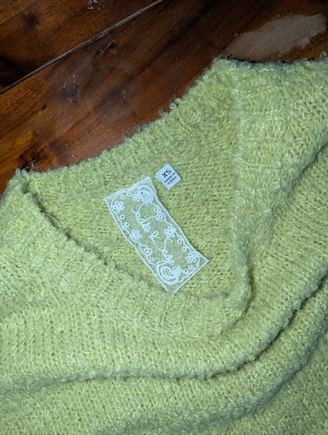 Sadie & Sage (Plenty) Cozy Evening Fuzzy Sweater - Pistachio - photo 4