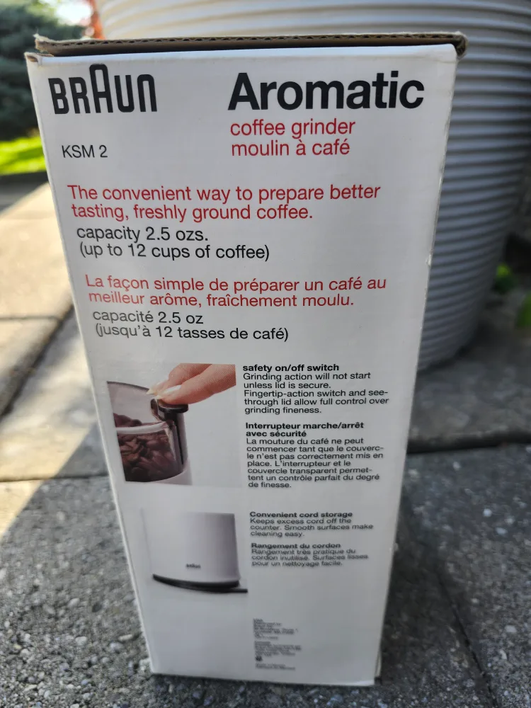 Braun Aromatic KSM 2 Coffee Grinder image indicator(2)