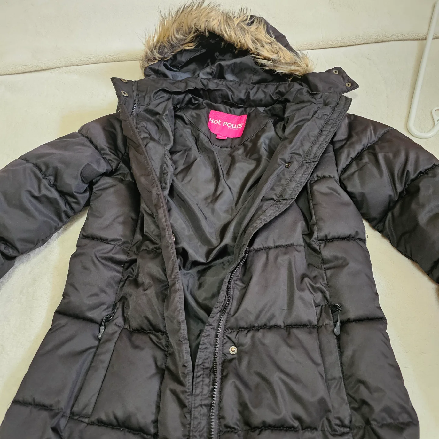 Hot Paws Ladies Black Winter Coat - Size S image indicator(3)